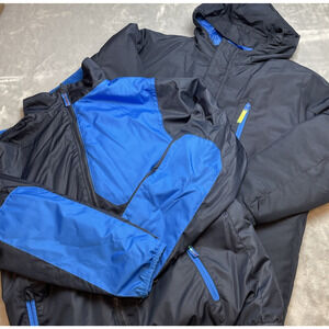 Champion 3 in 1 Systems Discovery Jacket Womens L Navy Hood Water Wind Resistant